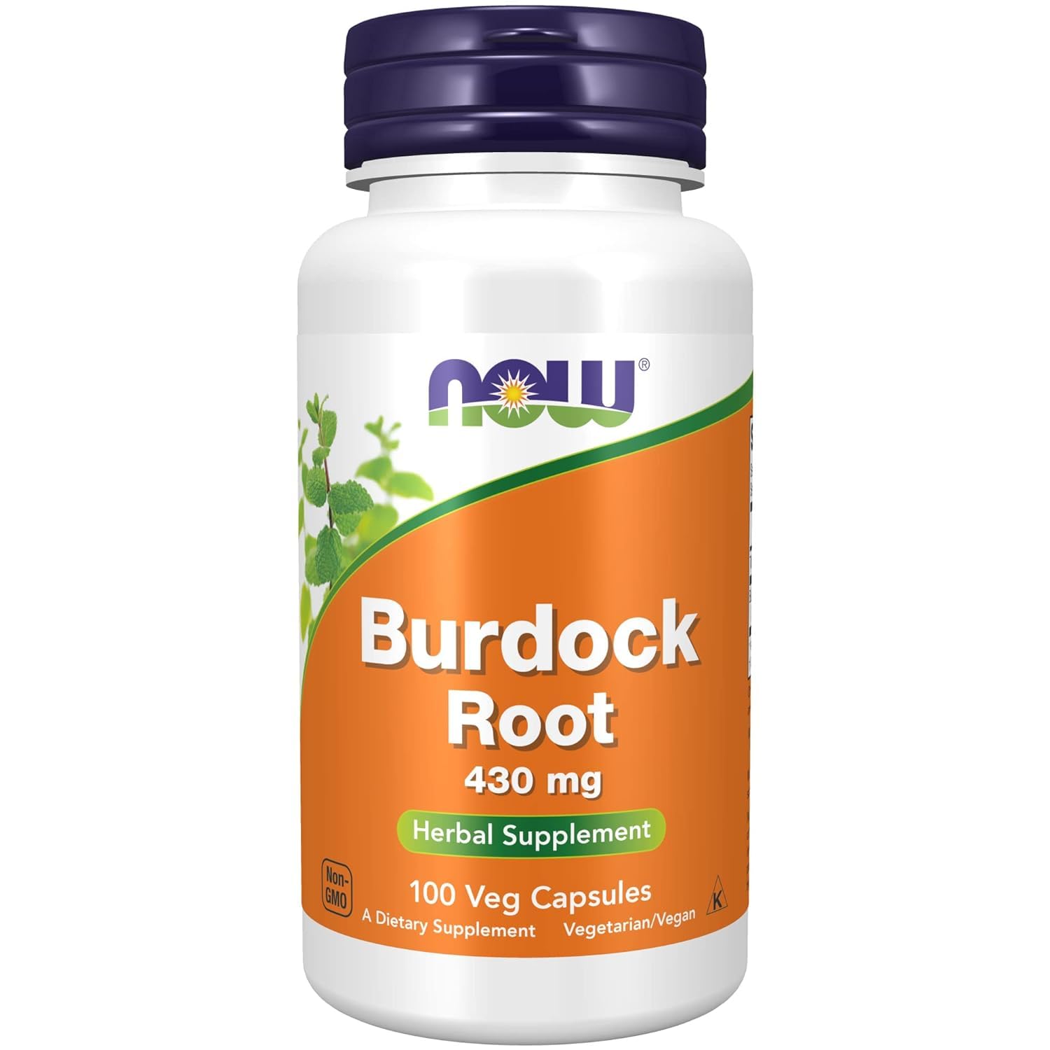 NOW Supplements Burdock Root 430mg Capsules, 100 Count