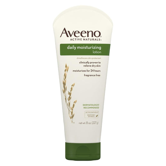 Aveeno Body Lotion, Active Naturals Daily Unscented Moisturizing Cream for Dry Skin, 227ML (Packaging May Vary)