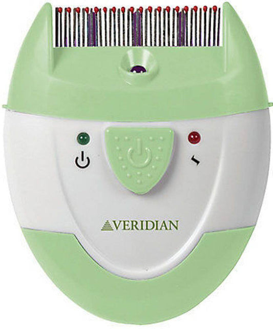 Veridian Healthcare Finito Electronic Lice Comb, Green/White