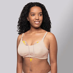 Medela 3 in 1 Nursing and Pumping Bra | Breathable, Lightweight for Ultimate Comfort When Feeding, Electric Pumping or in-Bra Pumping, Chai, Large