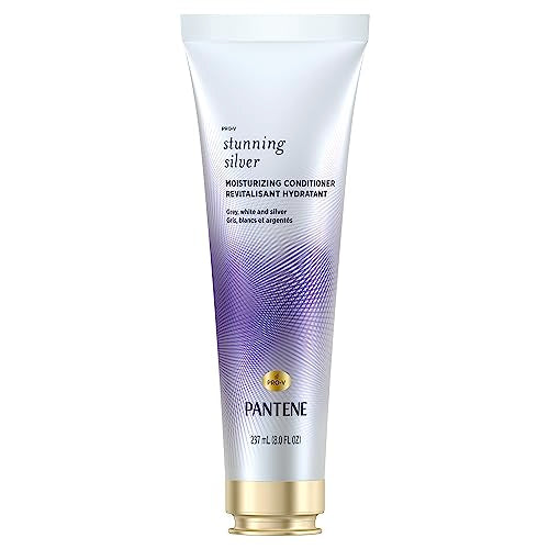 Pantene Stunning Silver Moisturizing Conditioner for Gray and Silver Dyed Hair for Women, Paraben Free, 237 mL