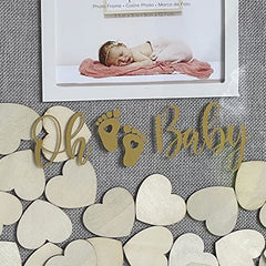 Kate Aspen Oh Baby Shower Guest Book Frame Guestbook Alternative, One Size