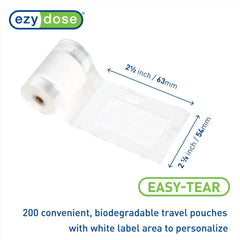 EZY DOSE Weekly (7-Day) Pill Organizer, Vitamin and Medicine System, Includes Sorter, Sealer, Batteries, and 200 Easy-Tear Pill Pouches