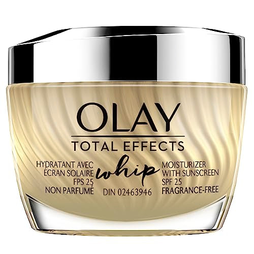 Face Moisturizer by Olay Total Effects Whip | Vitamin C and Vitamin E with Sunscreen SPF 25, 50 g