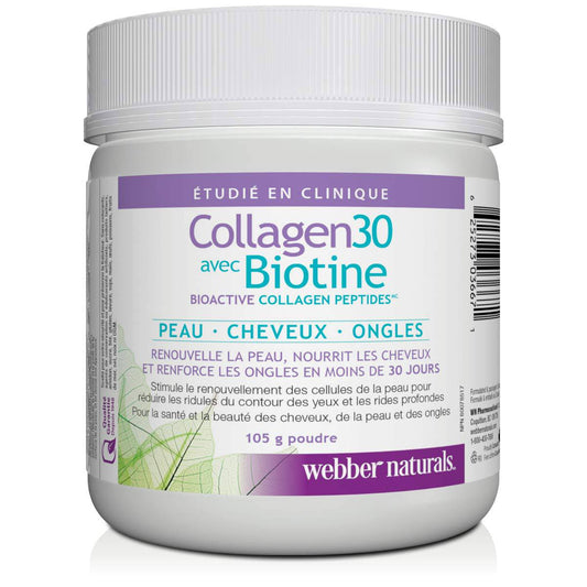 Webber Naturals Collagen30 With Biotin Powder, 105g