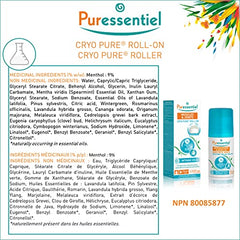 PURESSENTIEL - Muscles & Joints Cryopure Roll-on with 14 essential oils & natural menthol - Tested by dermatologists and physiotherapists - 75ml