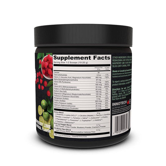 Innotech Nutrition Fasting Days Intermittent Fasting Drink Mix - Raspberry Lime - 360 g