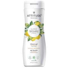 ATTITUDE Body Wash, EWG Verified, Plant and Mineral-Based Ingredients, Vegan and Cruelty-free Beauty Products, Regenerating, Lemon Leaves, 473 mL