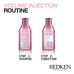 Redken Volume Injection Conditioner | For Fine Hair | Detangles & Adds Volume