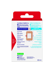 Elastoplast Flexible Fabric XL Adhesive Bandages, 10 Strips, beige | Larger Pad for Better Coverage | Extra Flexible | Adapts to all your movements | Strong Adhesion | Breathable Material | Water-repellent | Bacteria Shield | Latex Free