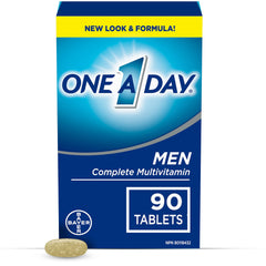 One A Day Multivitamin for Men - Daily Vitamins For Men - Men's Multivitamin With Vitamin A, Vitamin C, Vitamin D and Zinc for Immune Support, Vitamin E, B12, Magnesium, Lycopene Calcium, 90 tablets
