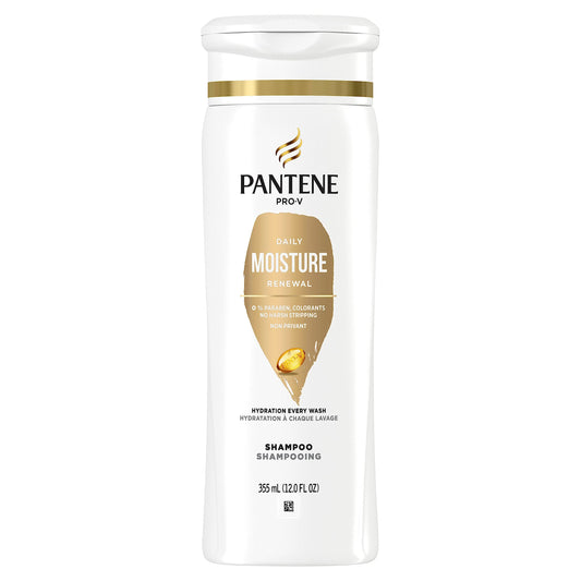 Pantene Shampoo for Dry Hair, Daily Moisture Renewal, Safe for Color-Treated Hair, 355 mL