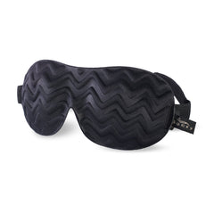 Bucky Chevron Pattern Ultralight & Comfortable Contoured Eye Sleep Mask for Travel & Sleep - Black