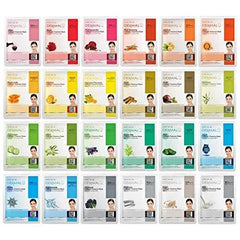 DERMAL 24 Combo Pack Collagen Essence Full Face Facial Mask Sheet - Sensitive Soothing, Anti-Acne, Nourishing Cleansing Korean Face Mask - Natural Skincare Spa Facial Mask Set for Women, Men