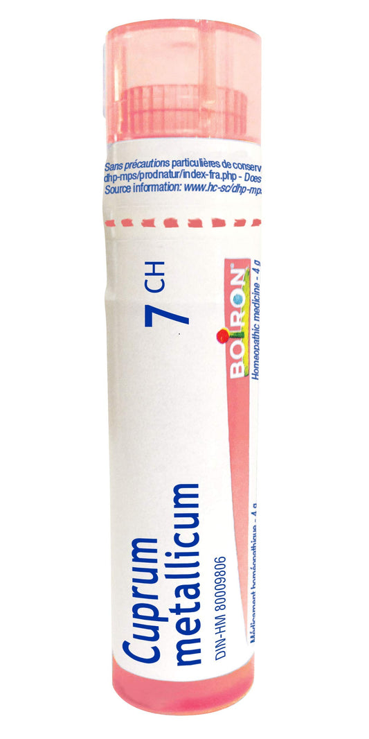 Cuprum Metallicum 7ch Boiron Homeopathic Medicineulti Dose Tube By Boiron Canada 4 gram