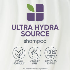 BIOLAGE Ultra HydraSource Shampoo, Hydrating Shampoo For Very Dry Hair, Intensly Moisturizes Hair To Prevent Breakage, Silicone & Paraben-Free Shampoo, 400 millilitres