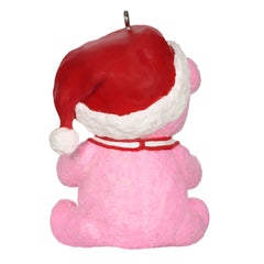 Hallmark Keepsake Christmas Ornament, Year Dated 2021, Baby Girl's First Christmas Pink Bear Multi-Color 1599QGO2212