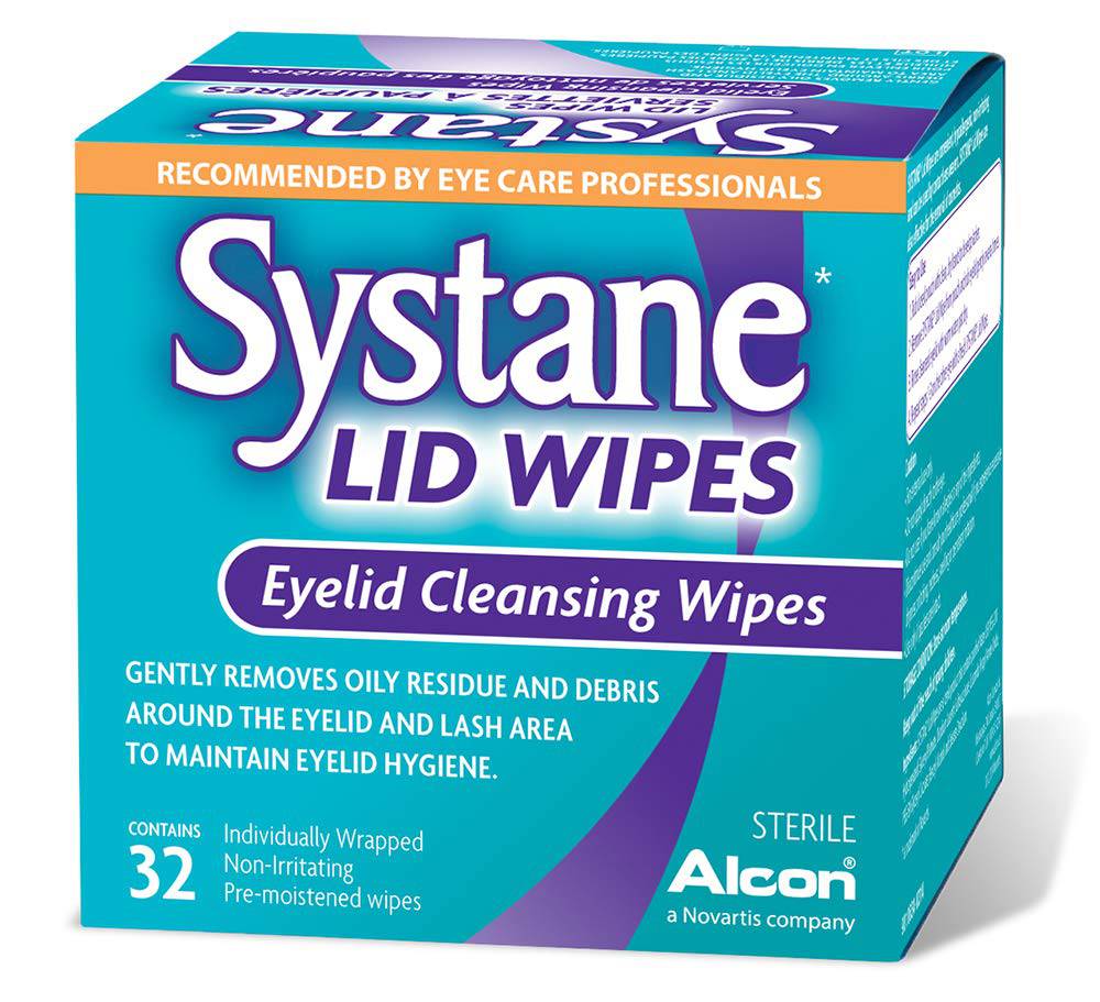 Alcon Systane Eyelid Cleansing Wipes, 32 Count (Pack of 1)