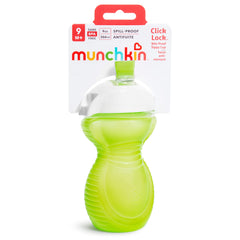 Munchkin Click Lock Bite Proof Sippy Cup, 9 Ounce, Green