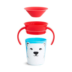 Munchkin Miracle 360˚ Trainer Cup, 6 Ounce, Polar Bear