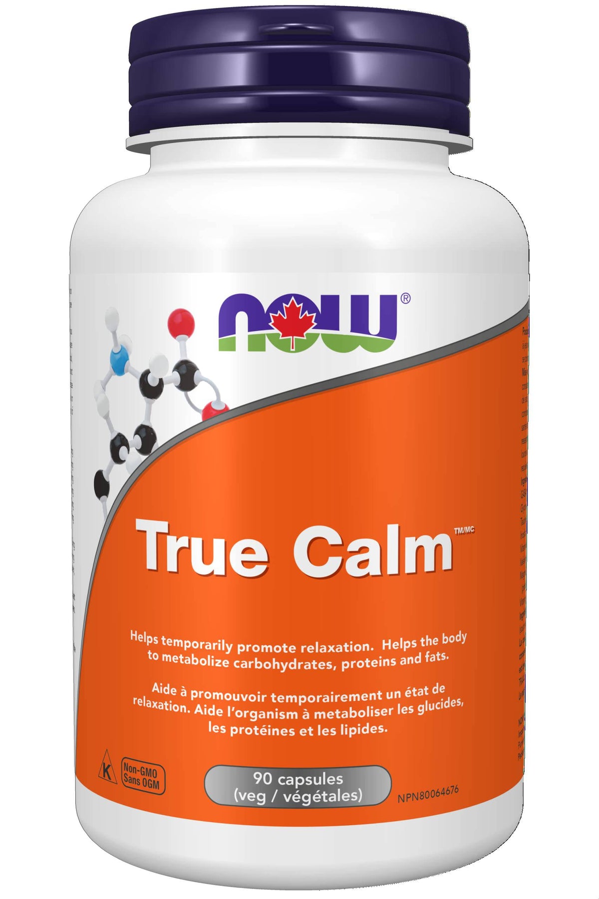 NOW - True Calm Relaxer with Gaba Plus 90 Vegetarian Capsules