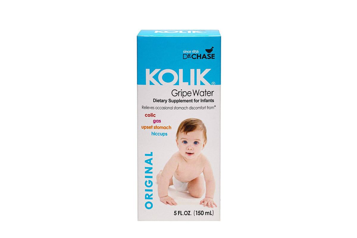 Dr. Chase Kolik Original Gripe Water - Colic Relief for Newborns & Infants - Safe, All Natural Gas Drops for Babies - Herbal Formula to Ease Digestive Discomfort & Fussiness - 5 fl. Oz