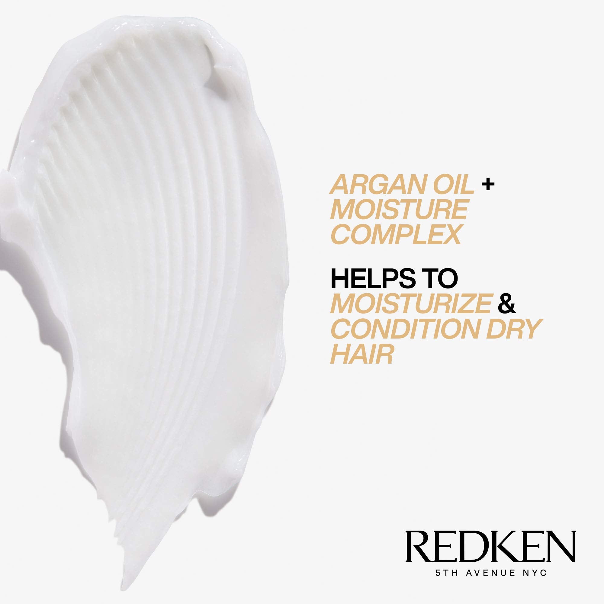 REDKEN Conditioner for Dry, Brittle Hair, Moisturizes and Provides Intense Softness and Shine, With Argan Oil, All Soft, 1000 ml