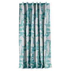 Amazon Basics Portable Window Blackout Curtain Shade with Suction Cups for Travel, Kids, and Baby Nursery - 50" x 78", Teal Zoo - 1-Pack