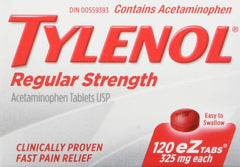 Tylenol Regular Strength 325mg Eztabs 120 count