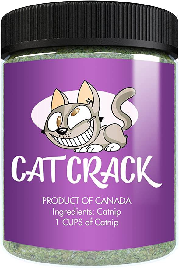 Cat Crack Catnip, Premium Blend Safe for Cats (1 Cup) - Zecoya