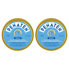 Penaten Diaper Rash Cream for Baby, Zinc Oxide Cream, Blue, Pack of 2 (2x166g)