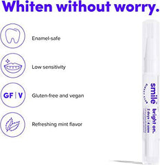 SmileDirectClub Teeth Whitening Gel Kit with LED Light - 4 Pack Pens - Professional Strength Hydrogen Peroxide - Pain Free and Enamel Safe - Up to 9 Shades Whiter in 1 Week