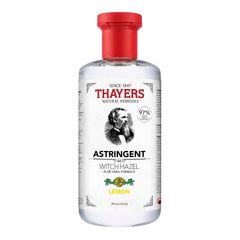 THAYERS Witch Hazel Lemon Face Astringent Skin Care with Aloe Vera, Natural Gentle Facial Astringent, for All Skin Types, 355mL