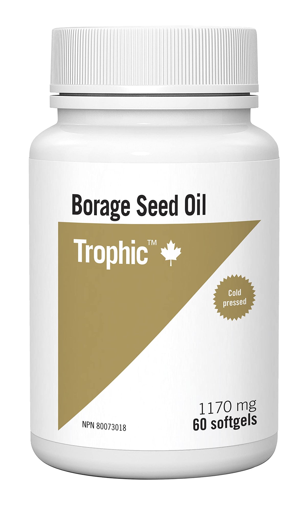 Trophic Borage Seed Oil, 60 Count