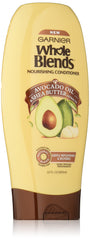 Garnier Whole Blends Avocado Oil and Shea Nourishing Conditioner. Dry Hair Treatment, Paraben-Free, 650 ml