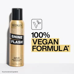 Redken Hair Spray, Shine Flash Glass-Like Shine Spray, For All Hair Types, With Vitamin B5 & Camelina Oil Instantly Adds Shine, Citrus Fragrance, 150 ML