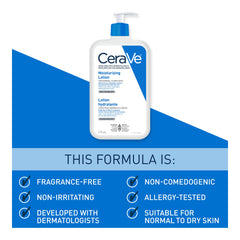 CeraVe Daily Moisturizing Lotion | Body Lotion for Women and Men + Face Moisturizer + Hand Cream with Hyaluronic Acid. For Dry Skin & Sensitive Skin, Fragrance-Free, Verified Product by CeraVe, 473 mL