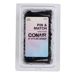 Conair Bobby Pins In Tub, Black, 500 Count