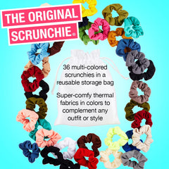 Scunci waffle knit scrunchie Pack, 36Count