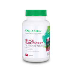 Organika Black Elderberry 4: 1 Extract- european Source, Antioxidants, Cold and Flu Support 72 count