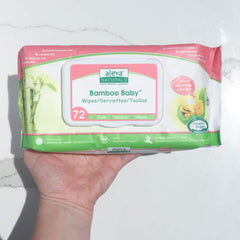 Bamboo Baby Sensitive Wipes by Aleva Naturals - 72 wipes