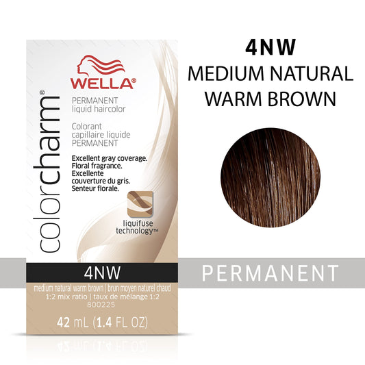 Wella Colorcharm Wella Color Charm Liquid 4nw Med Nat Warm Brown, 1.42 oz, 1.42 fluid_ounces (99240013880)