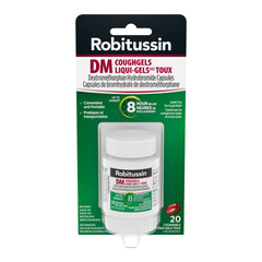 Robitussin DM Coughgels, Alcohol Free Liqui-Gels, 20 Count