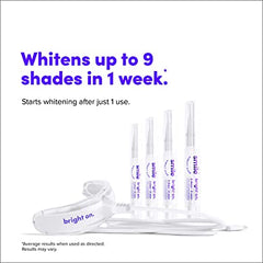 SmileDirectClub Teeth Whitening Gel Kit with LED Light - 4 Pack Pens - Professional Strength Hydrogen Peroxide - Pain Free and Enamel Safe - Up to 9 Shades Whiter in 1 Week