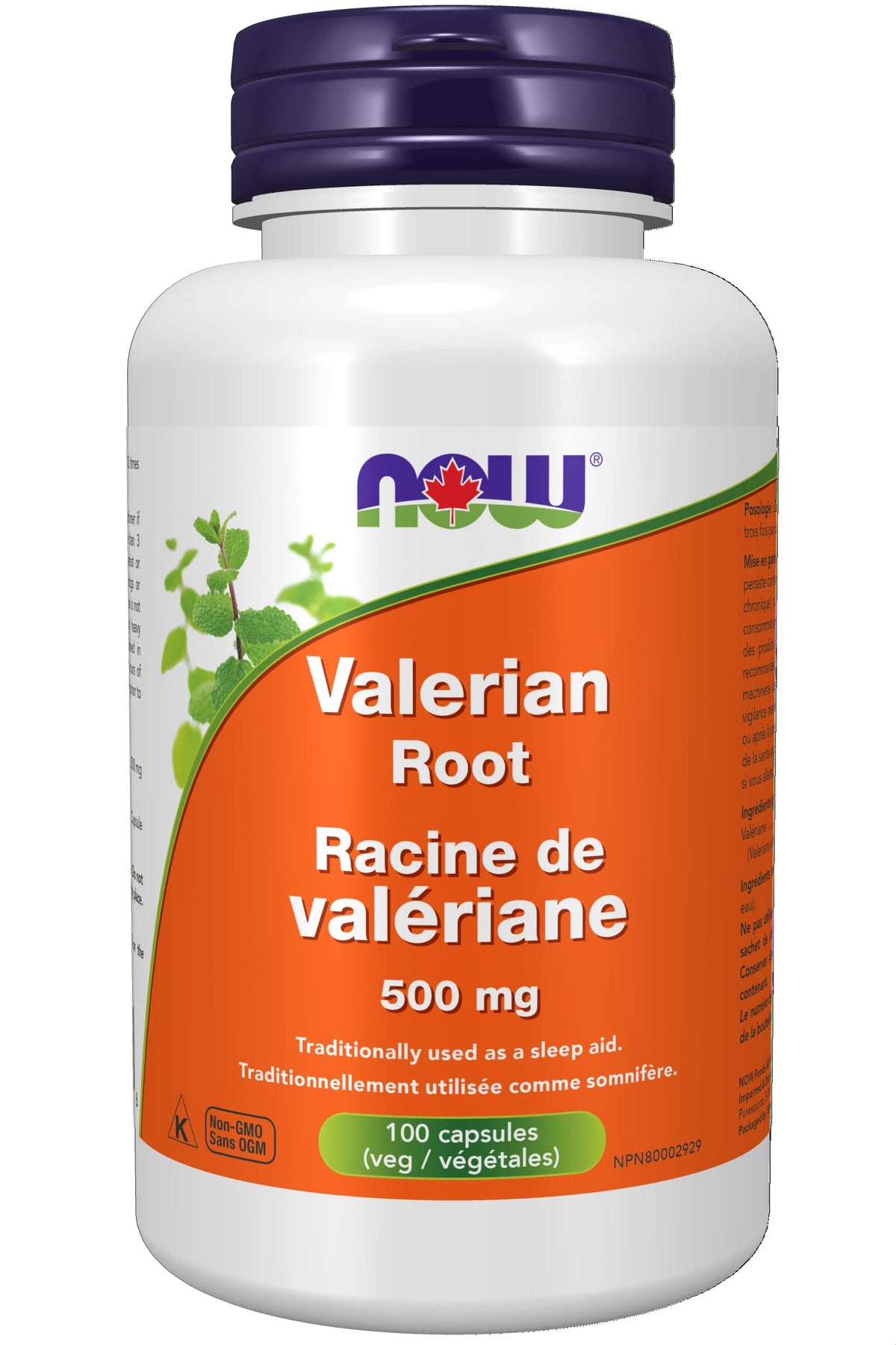 NOW Supplements Valerian Root 500mg Capsules, 100 Count