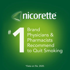 Nicorette Nicotine Gum, Quit Smoking and Smoking Cessation Aid, Cinnamon, 4mg, 105 pieces