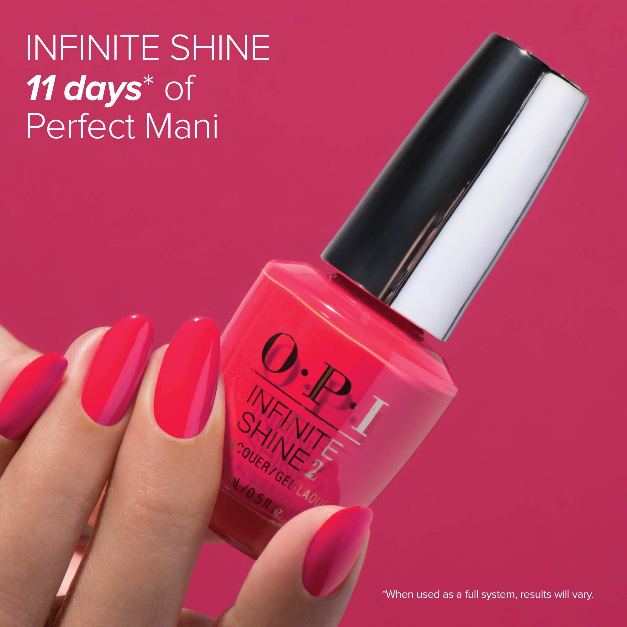 OPI Infinite Shine 2 Long-Wear Lacquer, Half Past Nude, Nude Long-Lasting Nail Polish, 0.5 fl oz