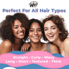 Wet Brush Original Detangler Brush - Tie Dye, Peach - All Hair Types - Ultra-Soft IntelliFlex Bristles Glide Through Tangles with Ease - Pain-Free Comb for Men, Women, Boys and Girls