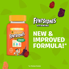 FLINTSTONES Kids Multivitamin Gummies Plus Immunity Support- Multivitamins for Kids, Kids Multivitamin Gummy With Zinc and Extra Vitamin C‡, Free of Artificial Sweeteners, Free of Aspartame, Free of Synthetic FD&C Dyes, 180 Gummies