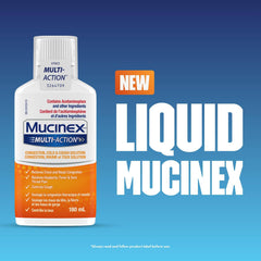 Mucinex Multi Action Liquid - Congestion Cold & Cough Solution